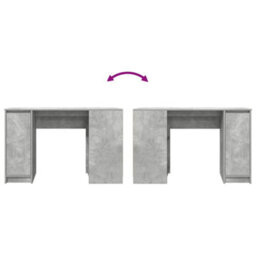 Walplus Desk Concrete Grey 120X42X76 Cm Engineered Wood - thumbnail 9