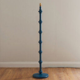 Loops Elegant Satin Marlin Blue 2 Pack Tall Floor Lamps For Stylish Home Lighting - thumbnail 2