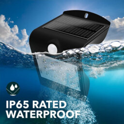 Chapman Muirfield 1X  Black 4W Pir Solar Wall Light Ip65 4000K - thumbnail 5