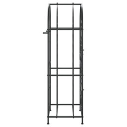 Berkfield Wine Rack For 41 Bottles Black 45X36X120 Cm Wrought Iron - thumbnail 4