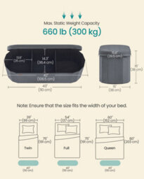 LEDREM Storage Ottoman Bench, Storage Chest, Folding Foot Rest Stool, Easy Assembly, For Living Room, Entryway, Bedroom, Velvet Fabric - thumbnail 3