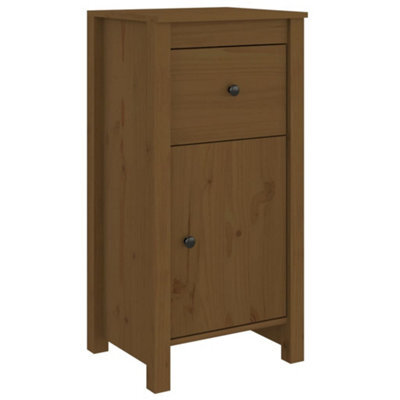 Berkfield Rustic Sideboard Honey Brown 40X35X80 Cm Solid Wood Pine - image 1