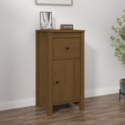 Berkfield Rustic Sideboard Honey Brown 40X35X80 Cm Solid Wood Pine - thumbnail 2