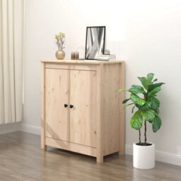 Vidaxl Sideboard 70X35X80 Cm Solid Wood Pine