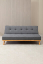 Orsina 3 Seat Grey Sofa Bed, Comfy Padded Velvet Seat, Built To Last Bedroom Sofa, Easy To Clean Lounge Sofa - thumbnail 5