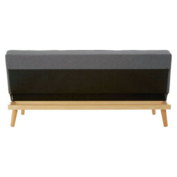 Orsina 3 Seat Grey Sofa Bed, Comfy Padded Velvet Seat, Built To Last Bedroom Sofa, Easy To Clean Lounge Sofa - thumbnail 4