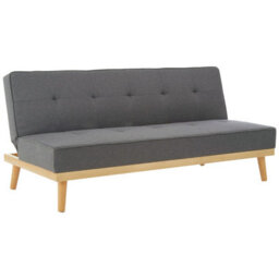 Orsina 3 Seat Grey Sofa Bed, Comfy Padded Velvet Seat, Built To Last Bedroom Sofa, Easy To Clean Lounge Sofa - thumbnail 2