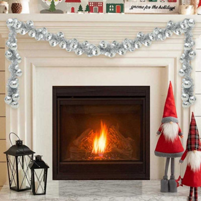 Vidaxl Christmas Ball Garland Silver 186 Cm Polystyrene - image 1