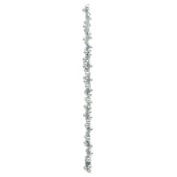 Vidaxl Christmas Ball Garland Silver 186 Cm Polystyrene - thumbnail 4