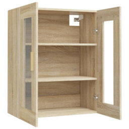 Berkfield Hanging Wall Cabinet Sonoma Oak 69.5X34X90 Cm - thumbnail 5