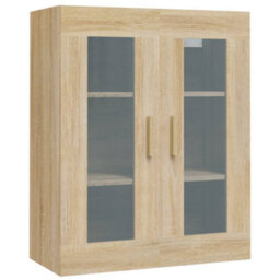 Berkfield Hanging Wall Cabinet Sonoma Oak 69.5X34X90 Cm - thumbnail 2