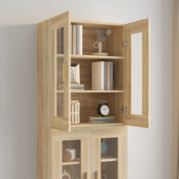 Berkfield Hanging Wall Cabinet Sonoma Oak 69.5X34X90 Cm - thumbnail 8