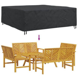 Walplus Outdoor Furniture Cover Black 220 X 220 X 70 Cm 420D - thumbnail 9