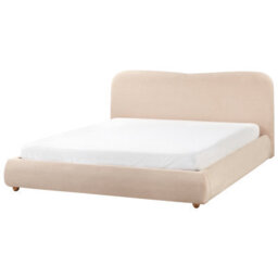 Beliani Ottoman Bed Boucle Blagnac 180 X 200 Cm (Eu Super King) Beige - thumbnail 7