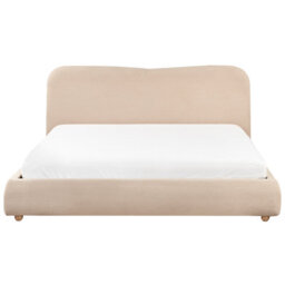 Beliani Ottoman Bed Boucle Blagnac 180 X 200 Cm (Eu Super King) Beige - thumbnail 8
