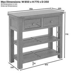 The Furniture Market Marbury Sage Green Painted 2 Drawer Hall Console Table - thumbnail 7