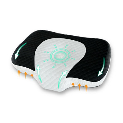 DMD Collective Cervical Memory Foam Neck Pillow For Side Sleepers, Orthopaedic Pillows For Back And Stomach Sleepers - image 1