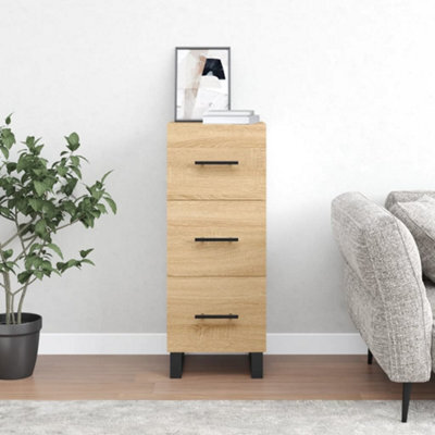 Berkfield Sideboard Sonoma Oak 34.5X34X90 Cm Engineered Wood - image 1