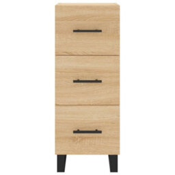 Berkfield Sideboard Sonoma Oak 34.5X34X90 Cm Engineered Wood - thumbnail 6