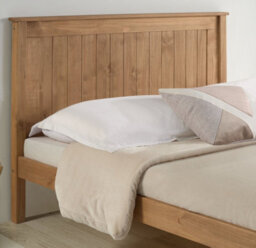 Save On Goods UK 4Ft6 Double Waxed Pine,wood,wooden Low Foot End,solid Panel Bed Frame.shaker Style - thumbnail 4