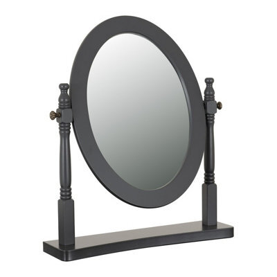 Seconique Contessa Dressing Table Mirror - L12 X W48 X H57 Cm - Grey - image 1