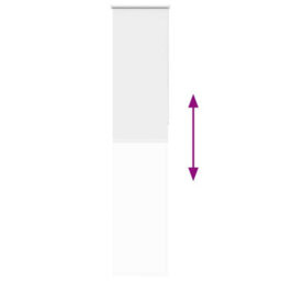 Berkfield Roller Blind Blackout White 40X230 Cm Fabric Width 35.7 Cm Polyester - thumbnail 9