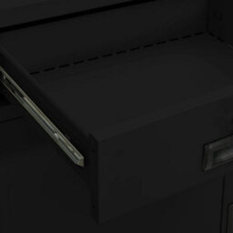 Vidaxl Office Cabinet Black 90X40X102 Cm Steel - thumbnail 9