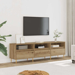 Berkfield Sturdy Tv Cabinet Artisan Oak 150X30X44.5 Cm Engineered Wood - thumbnail 3