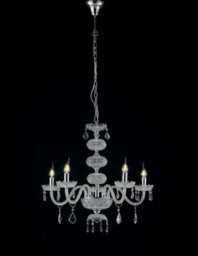 Luminosa Lighting Luminosa Incanto 5 Light Chandeliers Chrome, Crystal 69X79Cm - thumbnail 1