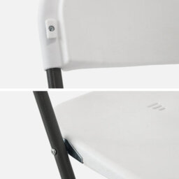 Sweeek - Pair Of Folding Plastic Reception Tables With 12 Chairs White 180X69.5X73.5 Cm - Fiesta - thumbnail 6