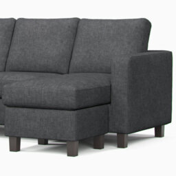 Furnishings For Less UK York Grey Turin Fabric Reversible L Shaped 3 Seater Corner Sofa - thumbnail 3