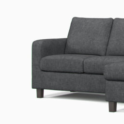 Furnishings For Less UK York Grey Turin Fabric Reversible L Shaped 3 Seater Corner Sofa - thumbnail 4