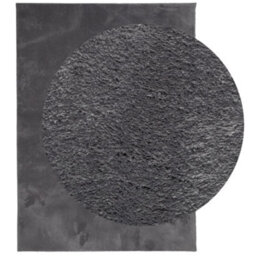 Walplus Rug Huarte Short Pile Soft And Washable Anthracite 140X200 Cm - thumbnail 3