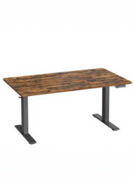 Vasagle 140 X 80 Cm Height Adjustable Desk, Electric Standing Desk With Usb C Port, Sedentary Reminder, Rustic Brown - thumbnail 2