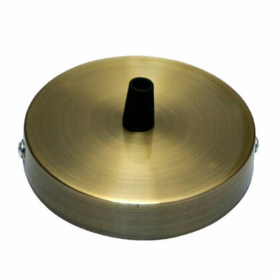 Green Brass Ceiling Rose Light Fitting 120mm Metal Round Cover Plate With Accessories For Pendant Lights Chandeliers And Wall Lamp - image 1