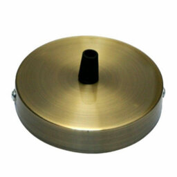 Green Brass Ceiling Rose Light Fitting 120mm Metal Round Cover Plate With Accessories For Pendant Lights Chandeliers And Wall Lamp - thumbnail 1