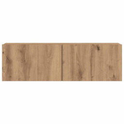 Berkfield 7 Piece Tv Cabinet Set Wall-Mounted Artisan Oak Engineered Wood - thumbnail 5