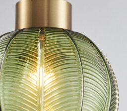 Harper Living Green Glass Easy Fit Pendant Shade, 21Cm Diameter - thumbnail 4