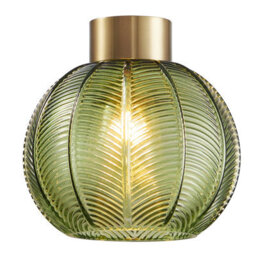 Harper Living Green Glass Easy Fit Pendant Shade, 21Cm Diameter - thumbnail 2