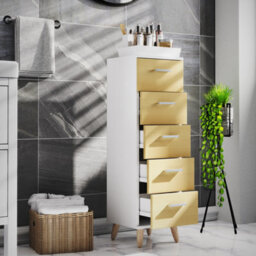 Vcm Bathroom Furniture Drawers Chest Of Drawers Landos M - thumbnail 3