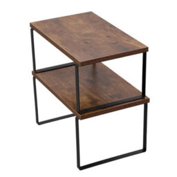 Living And Home Black And Brown Set Of 2 Stackable Kitchen Spice Storage Racks Countertop Shelves - thumbnail 4