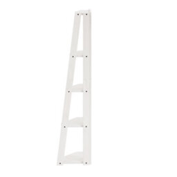 Mercers Furniture Corona White Corner Ladder Bookcase Open Leaning Shelving Display Unit Solid Wood Mexican Pine Wooden - thumbnail 5