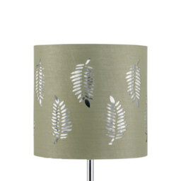 First Choice Lighting Fern - Sage Green Cut Out 15.5Cm Table Lamp Shade - thumbnail 2