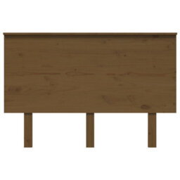 Berkfield Bed Headboard Honey Brown 124X6X82.5 Cm Solid Wood Pine - thumbnail 3