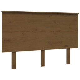 Berkfield Bed Headboard Honey Brown 124X6X82.5 Cm Solid Wood Pine - thumbnail 2
