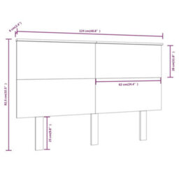 Berkfield Bed Headboard Honey Brown 124X6X82.5 Cm Solid Wood Pine - thumbnail 6