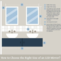 Maerts-E 500mm Round Led Bathroom Mirror With Demister 3 Light Colors Dimmable Wall Switch / Touch Sensor Control - thumbnail 7