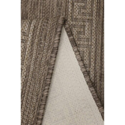 Melrose County Greek Latte Brown Bordered Indoor Non-Slip Area Rug 060/110Cm - thumbnail 3