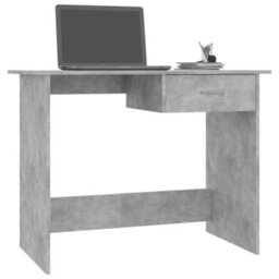 Berkfield Modern Desk Concrete Grey 100X50X76 Cm Engineered Wood - thumbnail 3