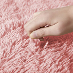 Ameha Fluffy Shaggy Rug For Bedroom & Living Room Carpet Non Slip Soft Thick Pile Comfort Modern 120X170 Cm Pink Area Rugs - thumbnail 6